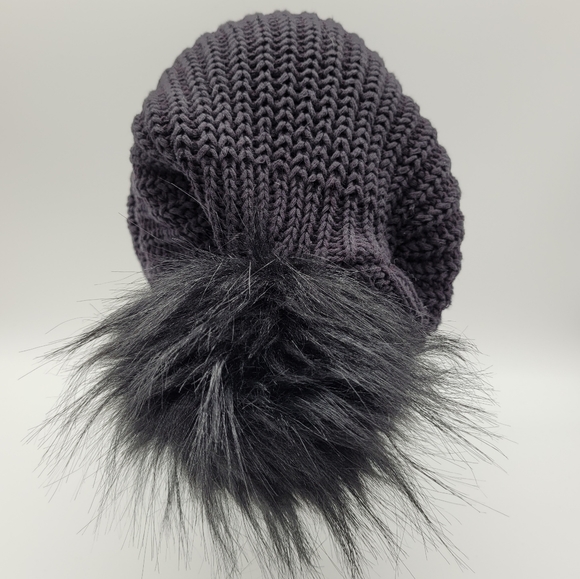 LOVE YOUR MELON | slouchy pompom knit beanie toque winter hat - Picture 3 of 5